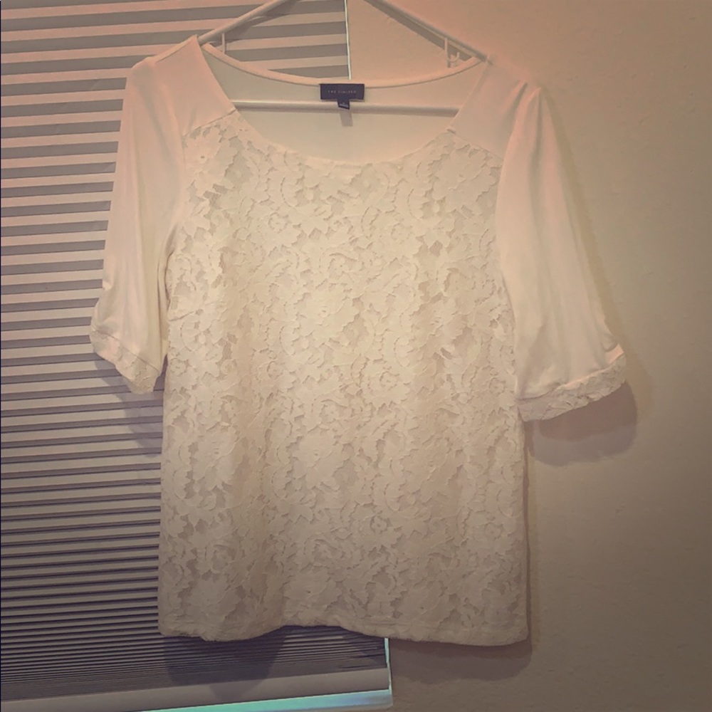 Women’s White Lace Dress Shirt from Limited